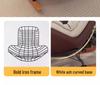 Penguin Luxury Balcony Recliner: Honeycomb Button Metal Rocking Chair