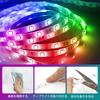 Auting LED Strip Lights 5M Battery USB Powered RGB 5050 LEDs TV Backlighting Indirect Lighting Bedroom Gaming Room Decorative Dimmable Color