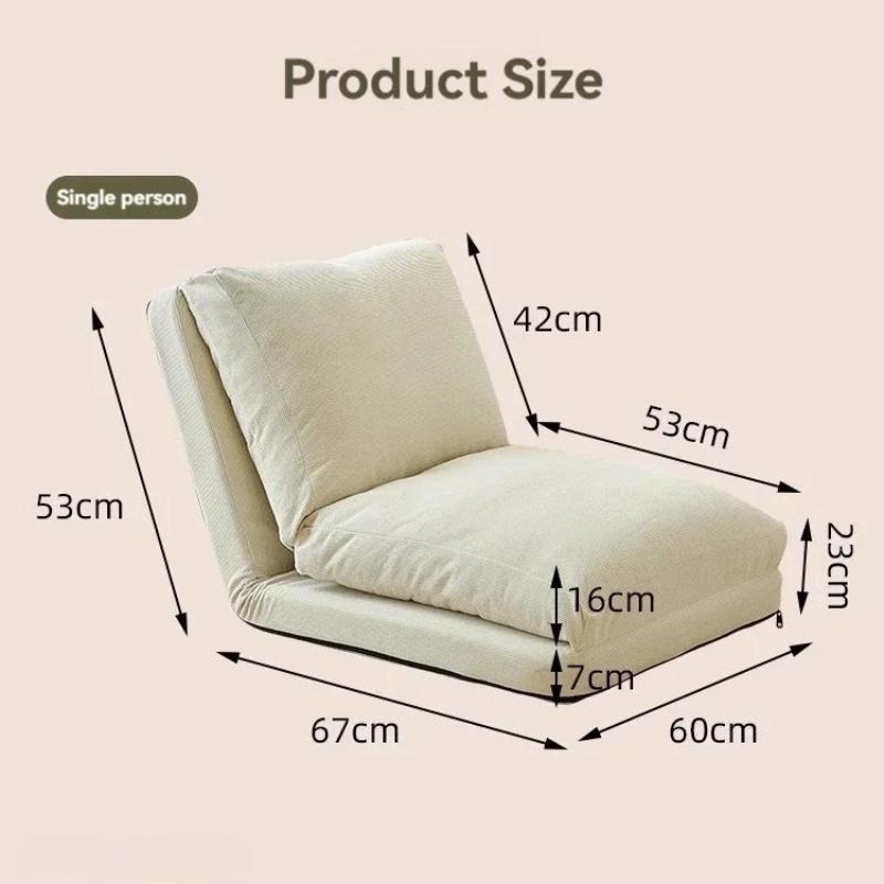 Lazy Sofa Tatami Single Chair Reclining and Removable Washable Small-sized Living Room Bedroom Foldable Small Sofa Bed
