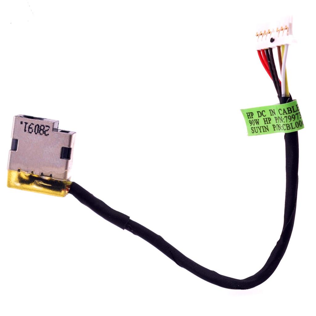 Deal4GO DC Power Jack Cable Replacement for HP 240 246 250 255 G4 G5 256 G7 799736-Y57 799736-S57 799736-F57 15-AC 15-AF 15-DA 15-DB 15-AE 15-AU