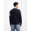 GXG Men's Casual Color Block Striped Knit Sweater