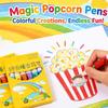 Diy Bubble Popcorn Painting Pen Magic 6-Color Bubble Pen 3d Art Pen Children'S Painting Coloring Creative Marker Pen 60ml