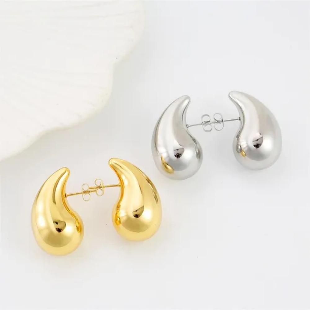 Fashion Jewelry Stainless Steel Water Drop Earrings for Women Charm Enamel Women Stud Earrings Pendientes Mujer