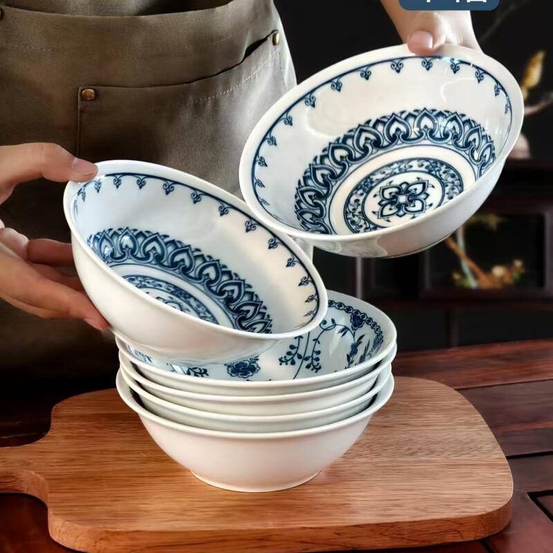 Linpan Retro Ceramic Bowl Set
