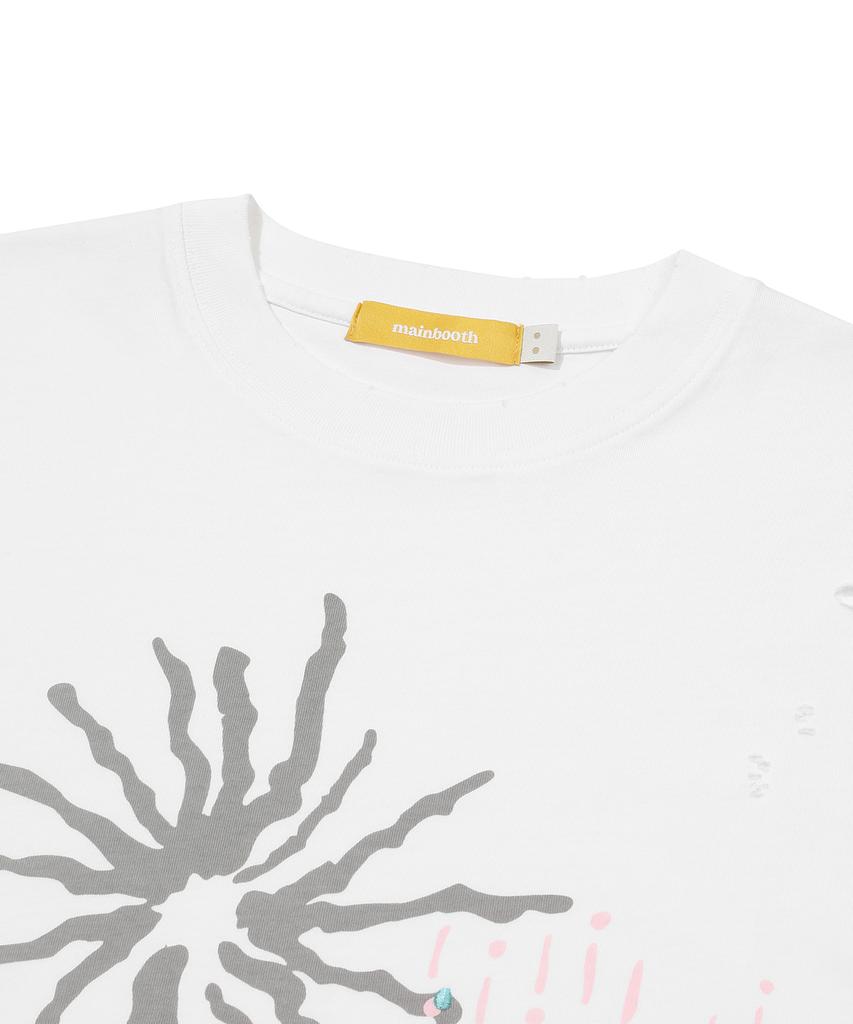 MAINBOOTH Signal T-Shirt(White)