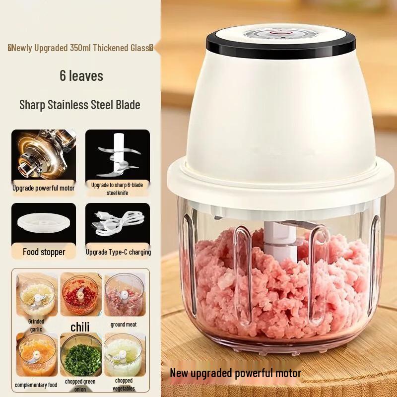 Lilang Manual Glass Garlic Chopper & Mincer