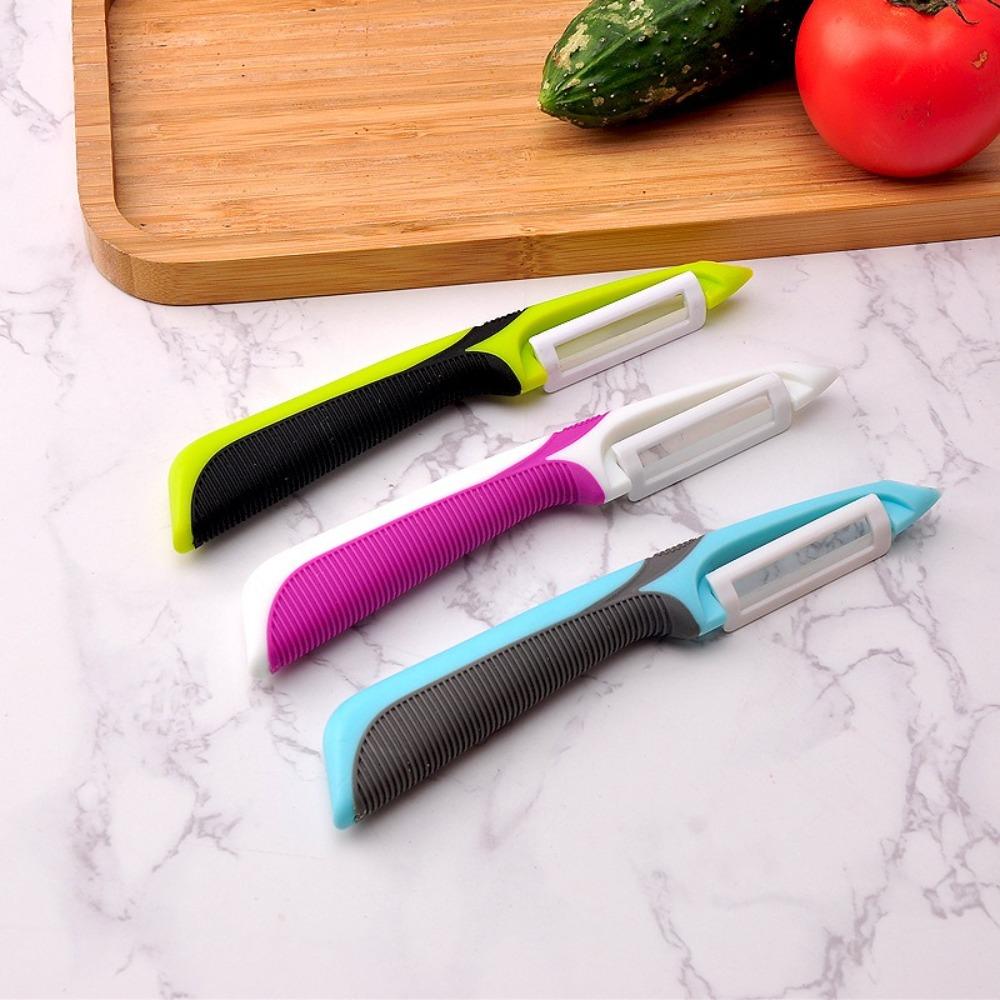 New Anti Slip Handle Peeler Cutter Melon Potato Fruit Peeling Knife Stainless Steel Kitchen Vegetable Peeling Tools Accessories