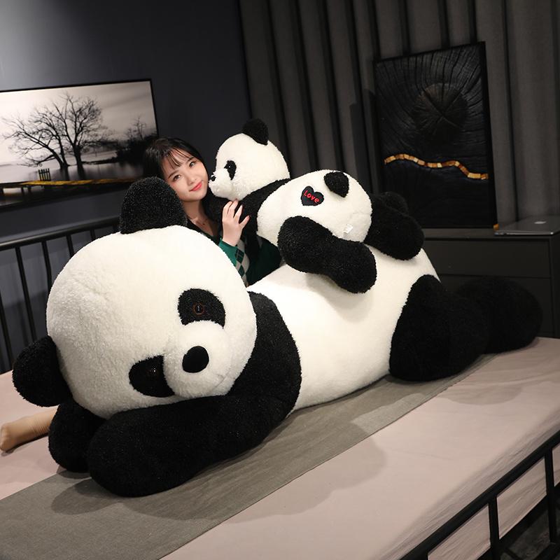 80-100cm Giant Panda Bear Plush Toys Stuffed Animal Doll Hug Pillows Cartoon Kawaii Dolls Girls Lover Birthday Gifts Home Decor