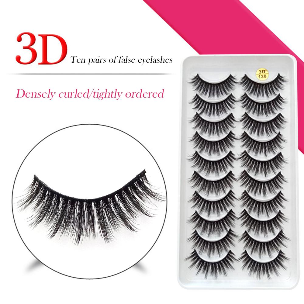 False Eyelashes Makeup 3D Thick Curled Eyelashes with Tapered End for Festival Gifts Choices