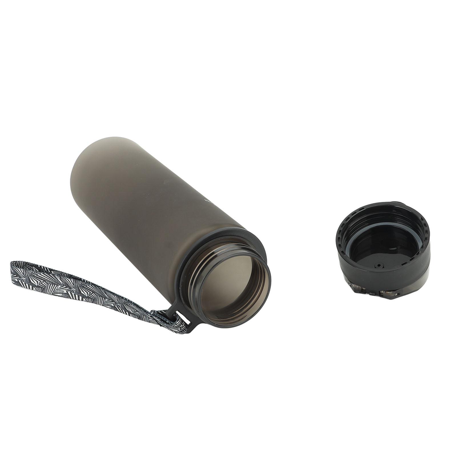 Water Bottle 550ml Stylish Frosted Button Lid Sports Water Cup with Portable Handle