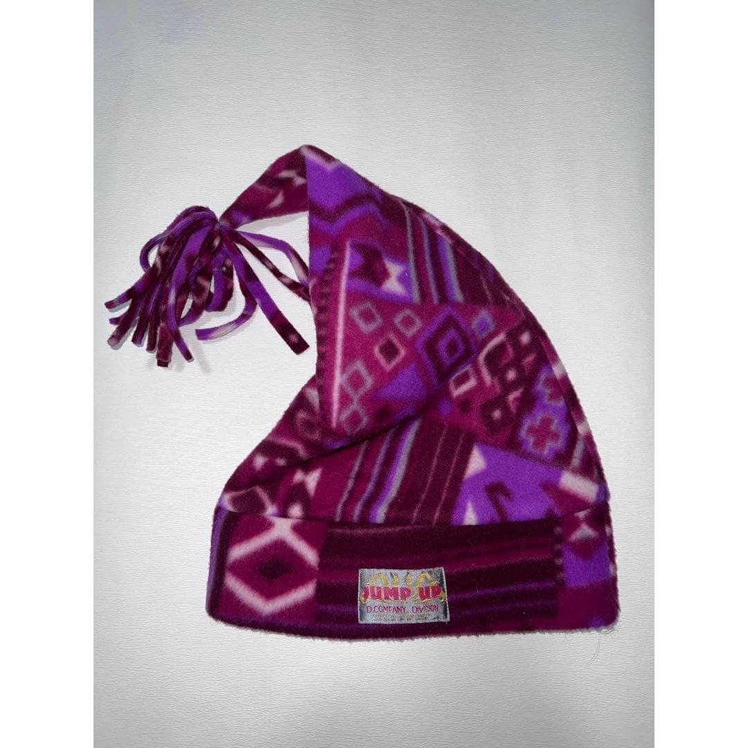Used 90s rave tricorn hat pink purple clown circus