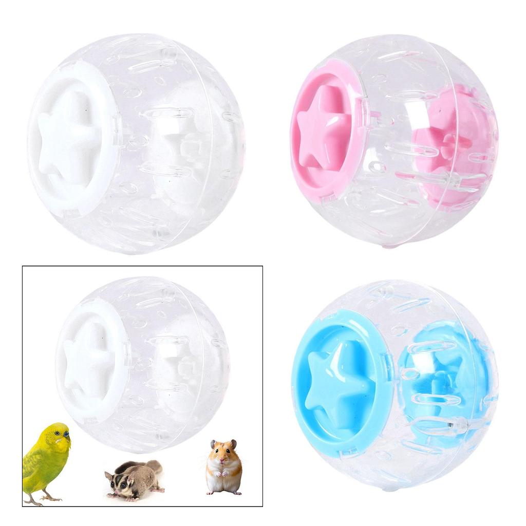 Hamster Ball 21cm Sturdy Plastic Exercise Wheel Toy for Guinea Pig Rabbit Small Pets Temporary Space