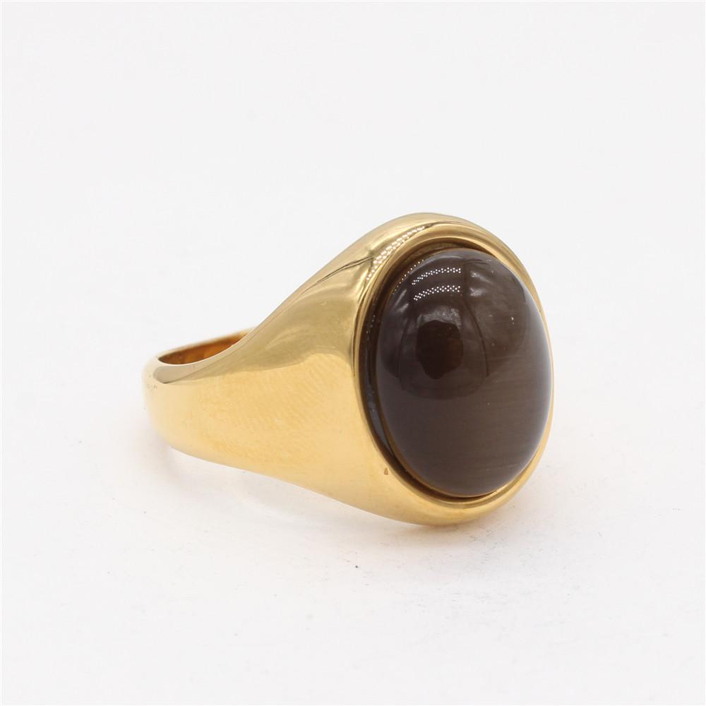 

2026 Jewelry, European and American Fashion Simple Oval Opal Men s and Women s Rings no. 12