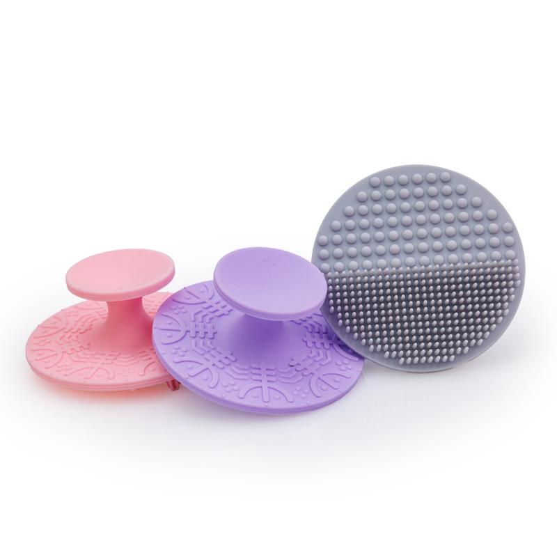 Silicone Suction Cup Bath Brush: Baby Shampoo & Facial Exfoliating Massage Tool