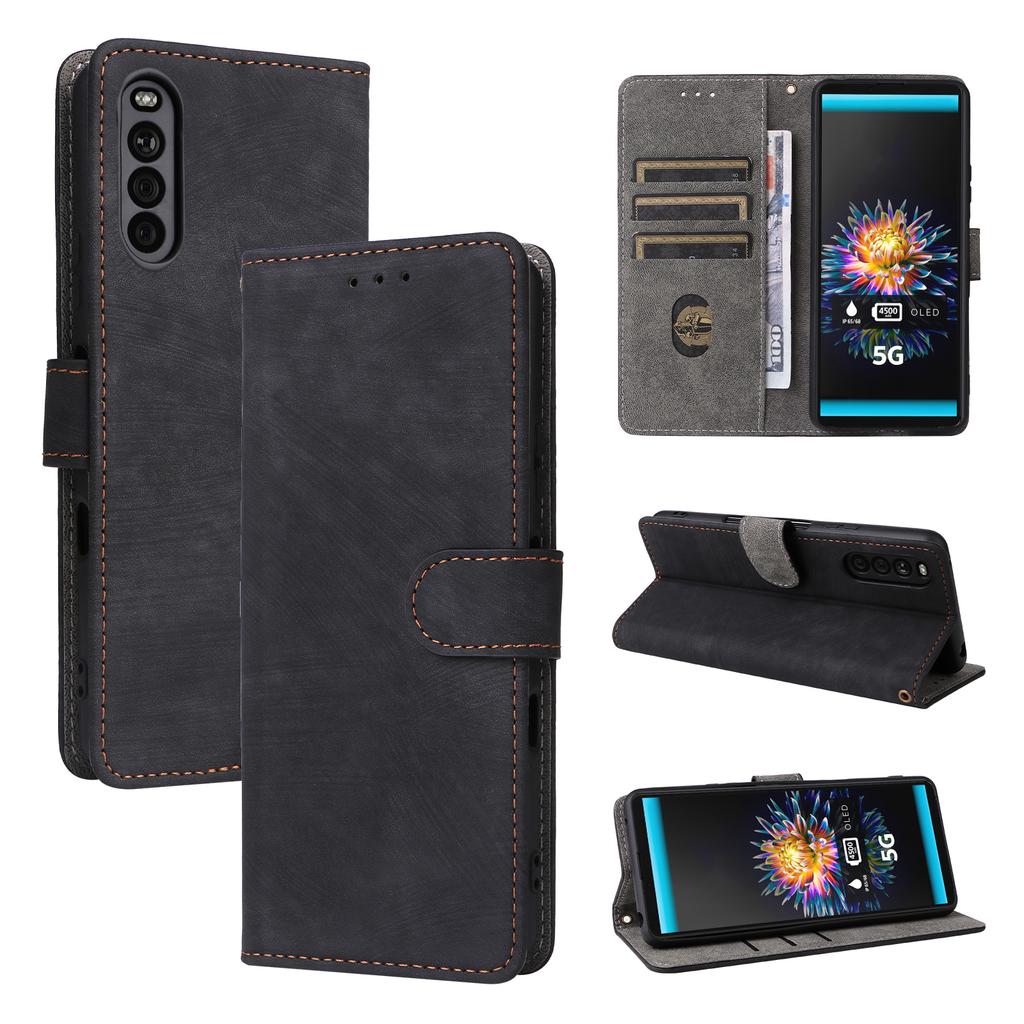 For Sony Xperia 10 III 5G Case Flip Leather Phone Cover with RFID Blocking Wallet