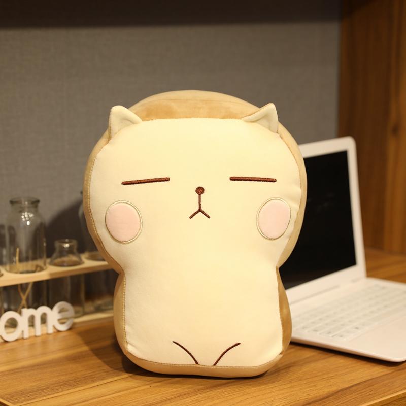 30/40Cm Cute Fat Cat Cartoon Pillow Cushion Kawaii Toast Kitty Plush Toys Anime Soft Stuffed Animal Dolls Kids Children Gift
