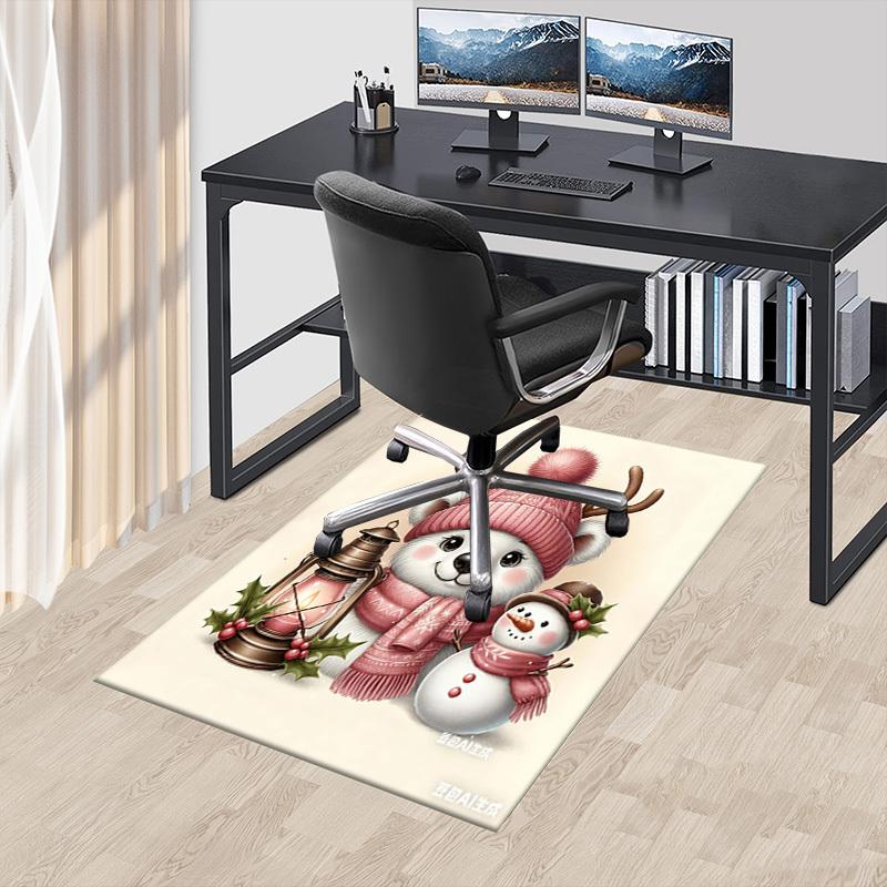 1PC polar bear snowman Extra Large Non Slip Floor carpet, Office, family, Studio   Large Area Rug Indoor Rugs, Bold Statement Piece