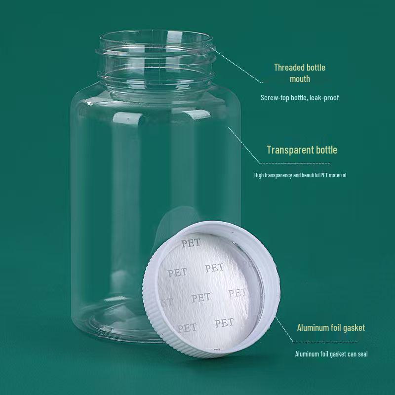 Clear Plastic Wide-Mouth Bottle for Liquid/Solid/Powder Storage, Bead Organizer, Medicine Container, 30ml.