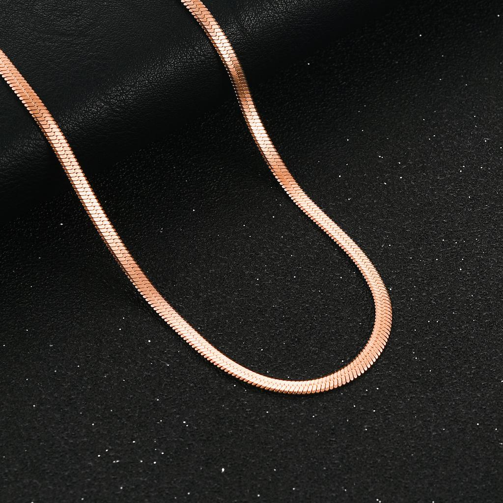 2/3/4/5mm Wide Women Stainless Steel Flat Blade Chain Necklace for Men Trendy Accessories Neck Choker Jewelry Gift