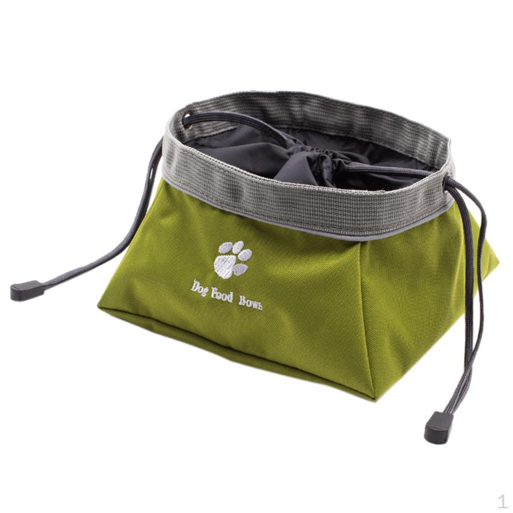 Travel Bowls Pet Oxford Cloth Waterproof Outdoor Bow Food Bowl