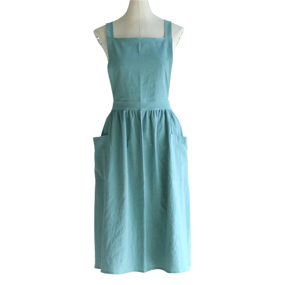 Nordic Florist Apron Cotton Linen Unisex Bib Aprons with Pockets Adjustable Washable for Gardening Coffee Shops Bar Bakery