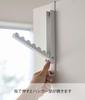 Yamazaki Foldable Door Hanger W2 D20.5 H23.5 cm White Space-Saving Collapsible Easy Install 5514