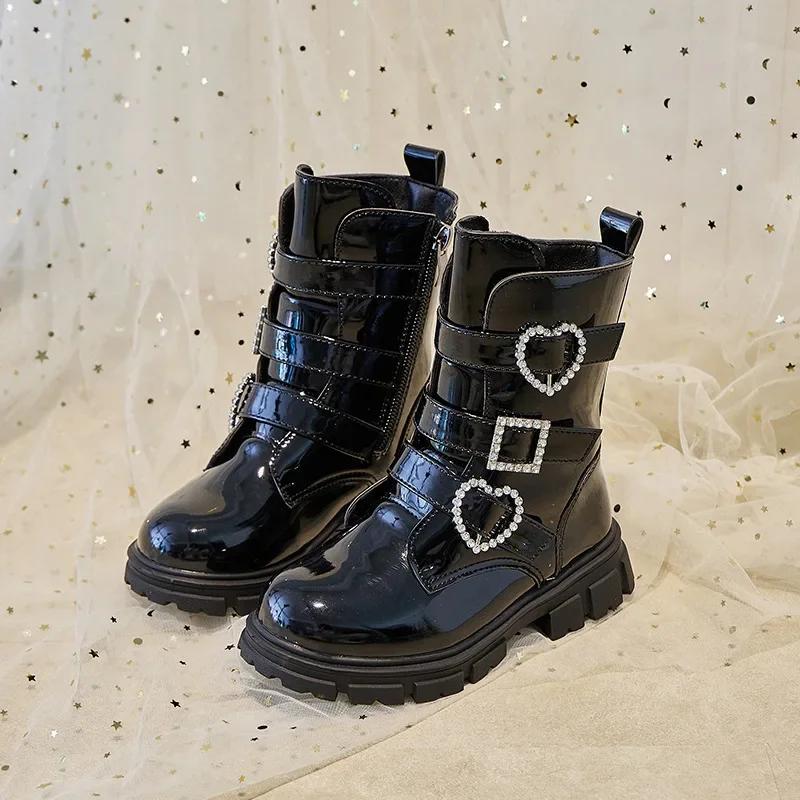Children Casual Short Boots for Girls  Autumn Winter   Korean Style Soft Sole Non-slip Versatile Princess Shoes