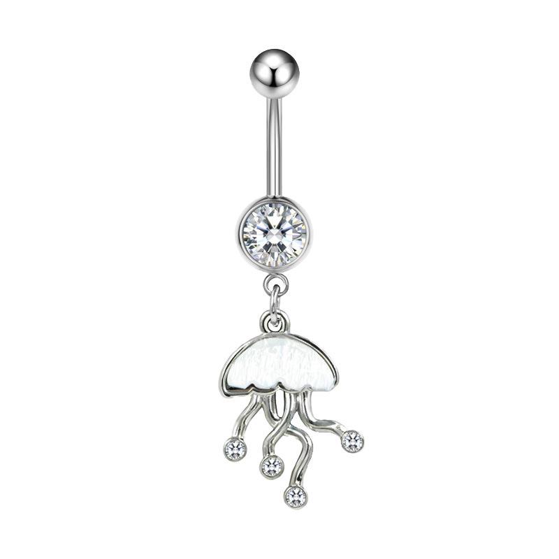 Gaibei Stylish Jellyfish Butterfly Navel Ring for Girls