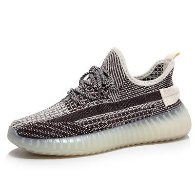 Übergröße Herren- und Damen-Gelee-Weichsohle Übergröße Atmungsaktive Sport-Fly-Woven-Mesh-Schuhe Lässig und leicht Laufschuhe Trendschuhe