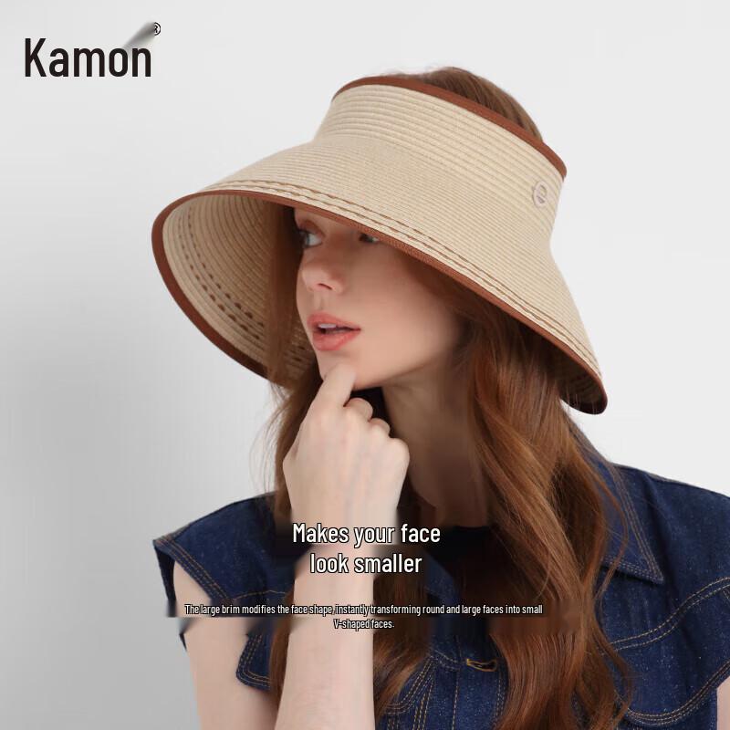 Kenmont Women s Hepburn Style Lace Open-Top Straw Hat KM-6058 55-58cm