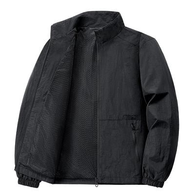 Spring and Autumn New Men's Jacket Outdoor Sports Loose Korean Style Casual Jacket Stand-Link Jacket