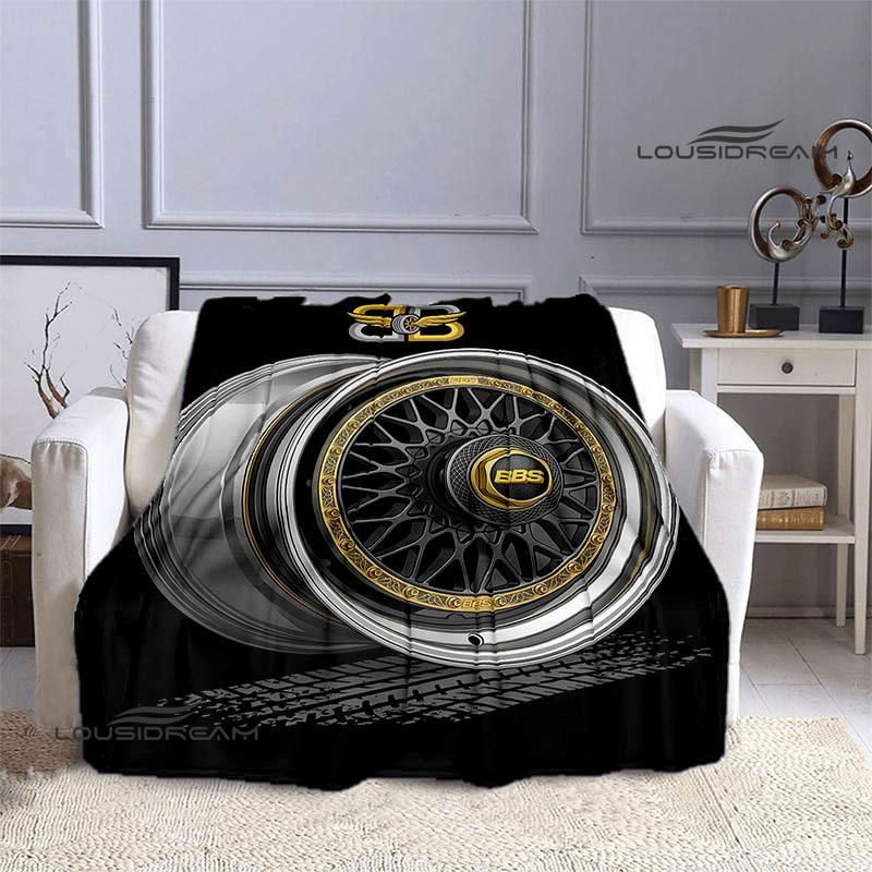 BBS LOGO printed blanket Picnic blanket Warm Flannel blankets Outdoor Blanket Home bed linings blankets for beds Birthday Gift