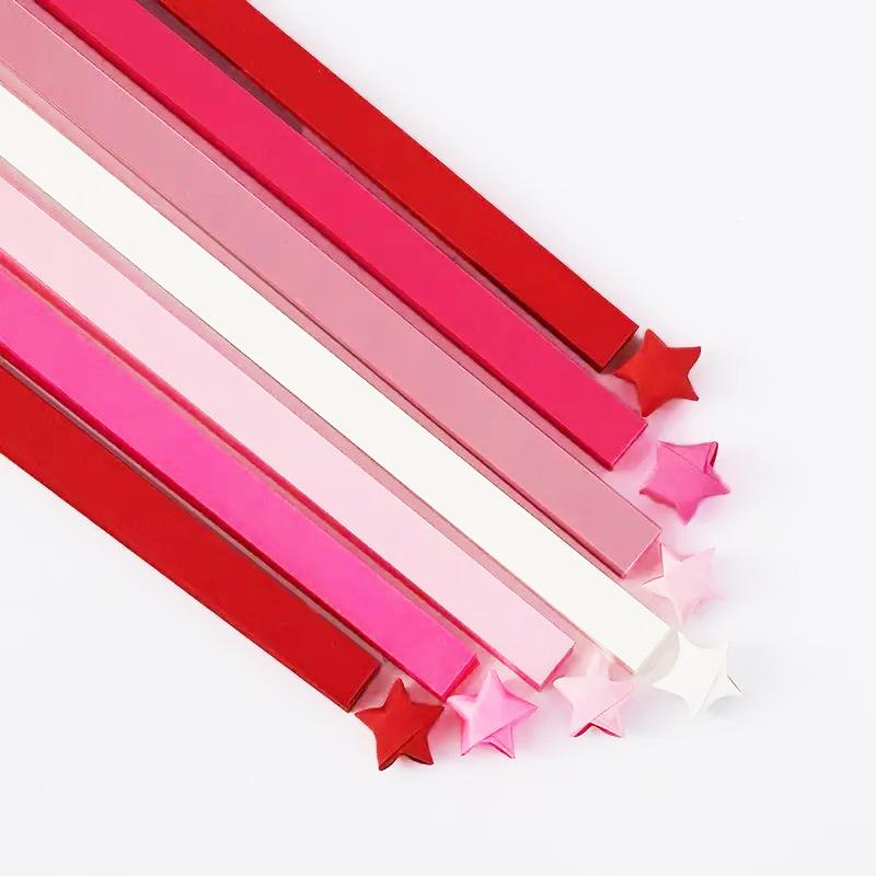 540 Stück Farbverlauf-Serie Sterne Origami Lange Streifen Origami DIY Kreative Origami Handarbeit Artikel Wohnkultur
