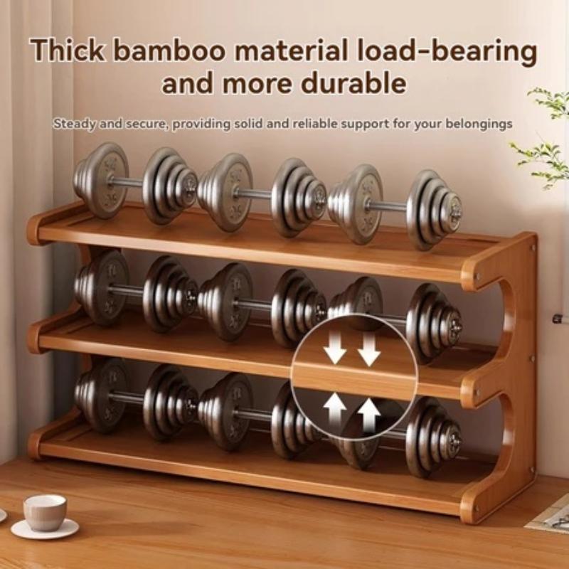 2/3-tier Bamboo Desktop Water Cup Holder/storage Rack/organizer/wooden Desktop Storage Rack