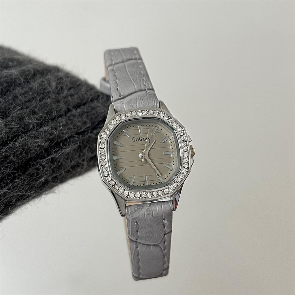 Mori Literary And Artistic Women'S Student Watch, High-End Wind Temperament, Simple Diamond-Encrusted Quartz Watch