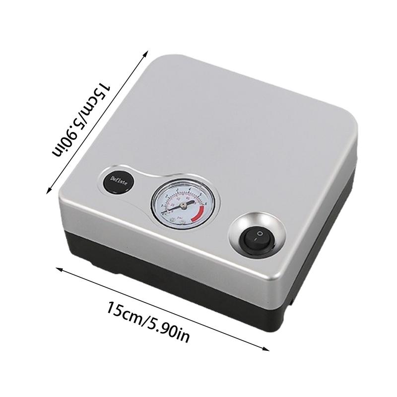 Portable Air Compressor 12V Electric Compressor Tool Motorcycle Air Pump With Pressure Gauge For Car Bicycle Motorcycle Truck