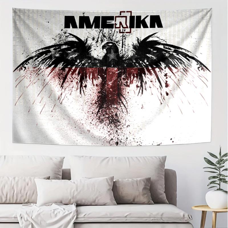 Amerika Eagle Pattern Tapestry Wall Hanging Boho Aesthetic Wall Blanket For Bedroom Living Room Dorm Home Wall Decor 1013194