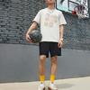 LiNing Loose Drawstring Casual Shorts Men Bottoms Black AKSSA75-3