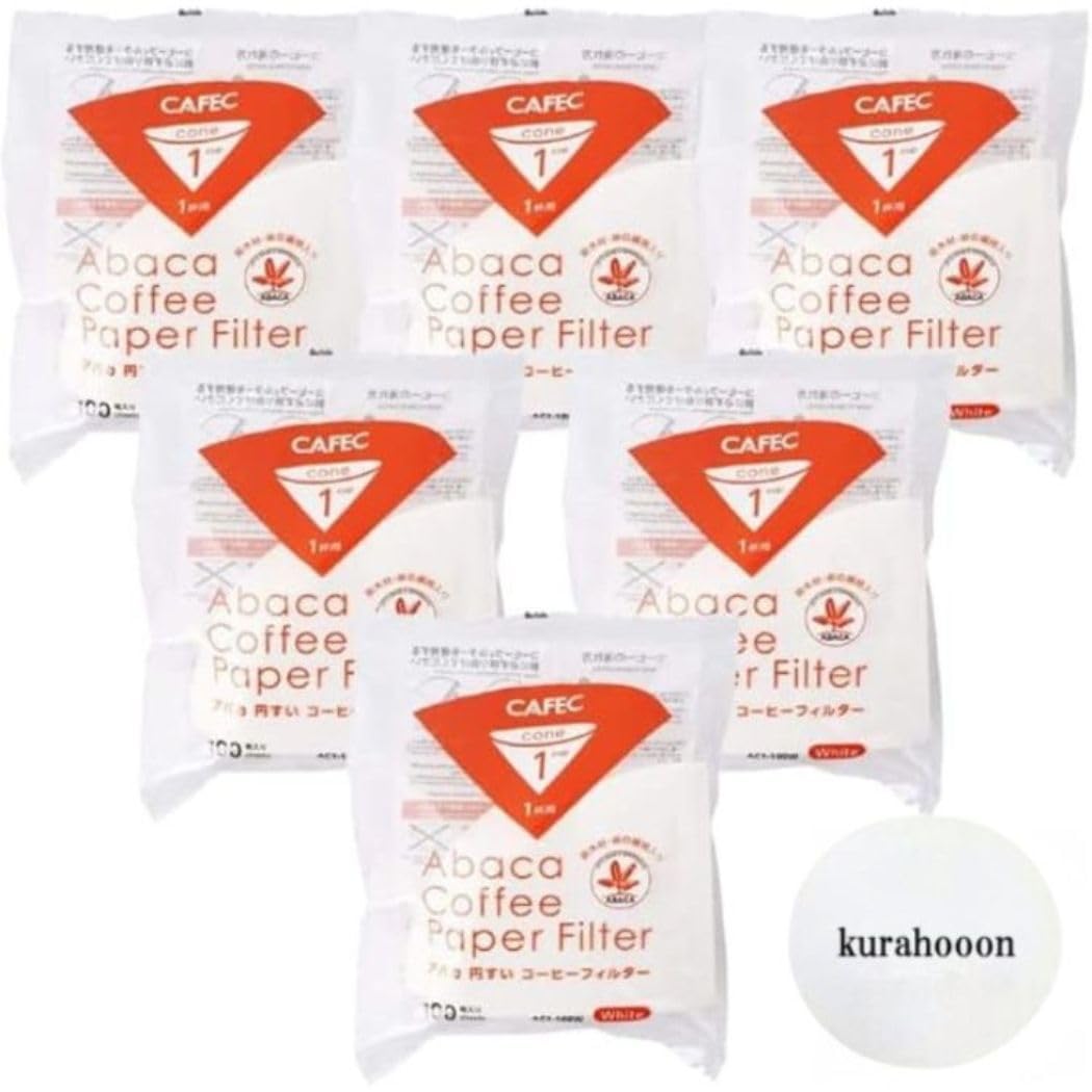 

kurahooon набор для кофе 100 с подставкой 6-предметный фильтр, белый, 1-чашечный, абака, конусообразный, предметы, kurahooon, белый