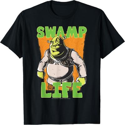 Koszulka Shrek Kreskówka Życie na Bagnach
