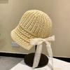 Straw Hat Seaside Hat Ins Lace-up Straw Hat Women's Travel Sunscreen Beach Sun Hat Lace Sun Hat