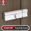 Wooden Bedroom Door Latch: Hole-Free Anti-Locking Bolt for Doors & Windows