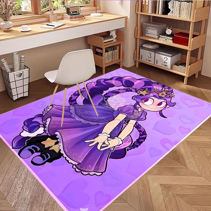 Lily Lovebraids Print Rug, Washable Floor Carpet, For Entryway Dorm Laundry Room Office Study, Home Decor Birthday Christmas Gift