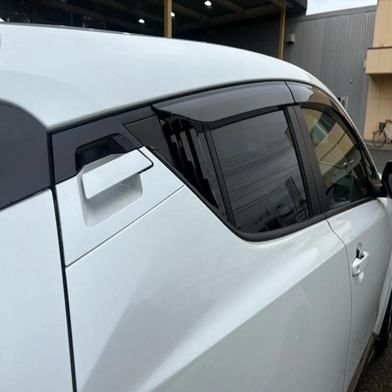 ABS Rear Window Cover Stickers Triangular Shutter Trim Car Accessories For Toyota C-HR CHR 2016 -