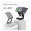 3-in-1 Faltbares Magnetisches Kabelloses Ladegerät & Telefonhalter für Apple & Huawei