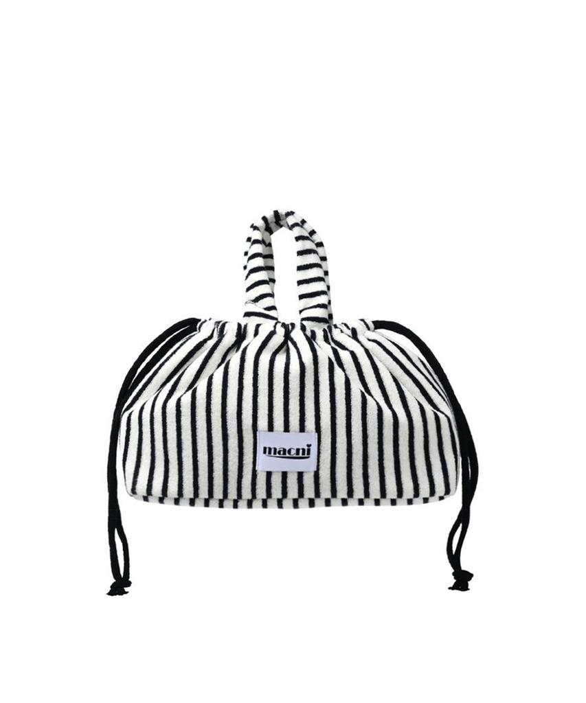 Macni Terry String Puffy Bag Navy