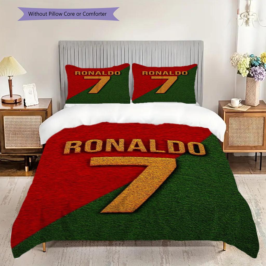 Ronaldo's Legacy Bettwäsche (1 Bettbezug + 2 Kissenbezüge, ohne Füllung) Bettwäsche-Set Weihnachts-Geburtstagsgeschenk Weich und bequem