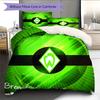 SV Werder Bremen Pattern Bedding Quilt Set  Home Decoration  Gift (1 * duvet cover + 2 * pillowcase  without core)