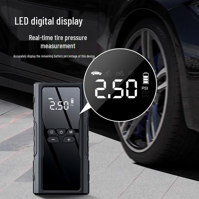 All-in-One 12V Car Emergency Jump Starter & Air Pump