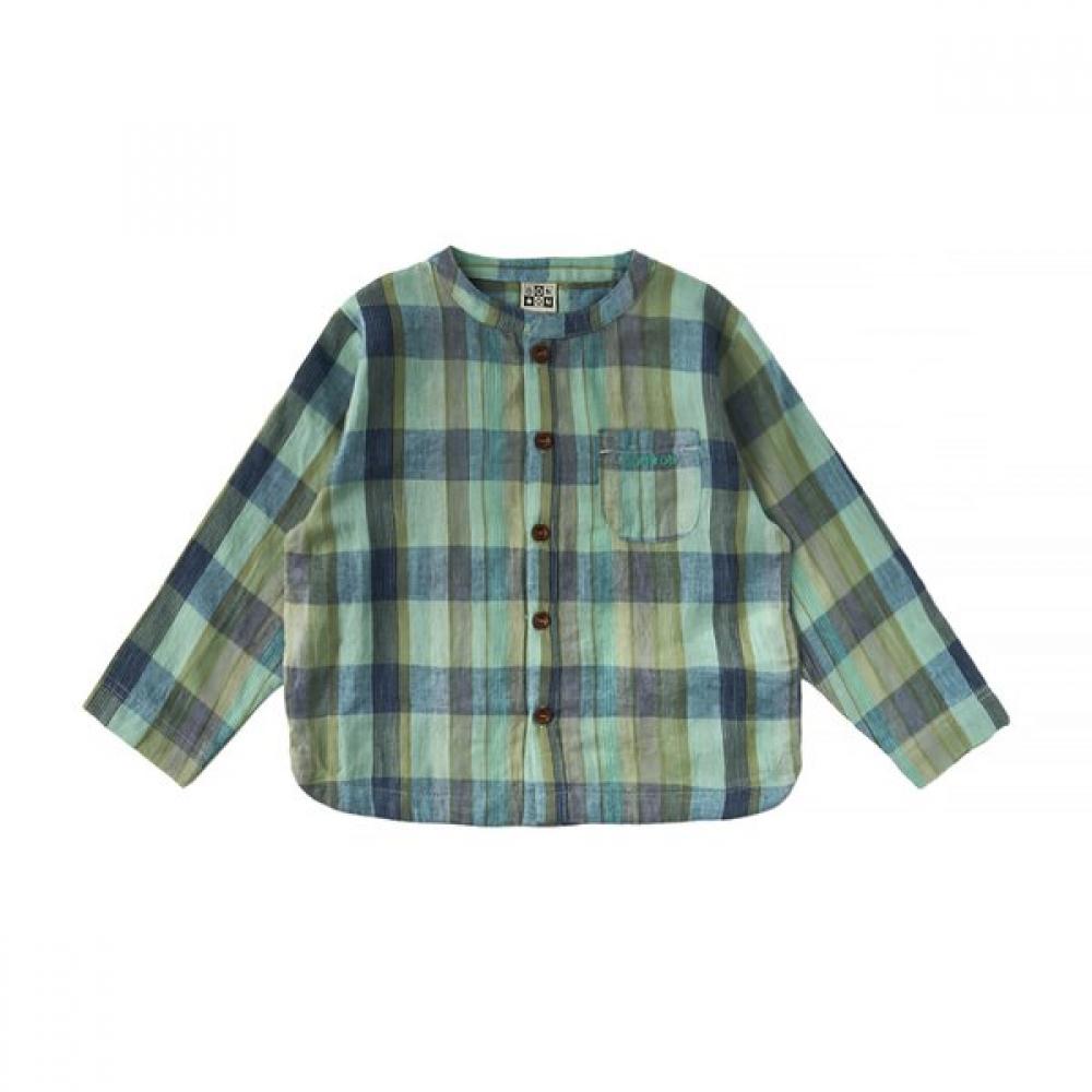 Bonton Check Henley Neck Shirt 7617t 320 01 GN/110